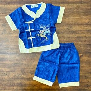 Authentic Silky Japanese Kimono PJ Set Size 4 NWT Made in Japan